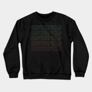 Crutchfield Name Pattern Crewneck Sweatshirt